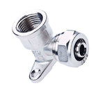 16mm x 1/2F Compression Wall Plate Elbow with 1/2" Female Thread