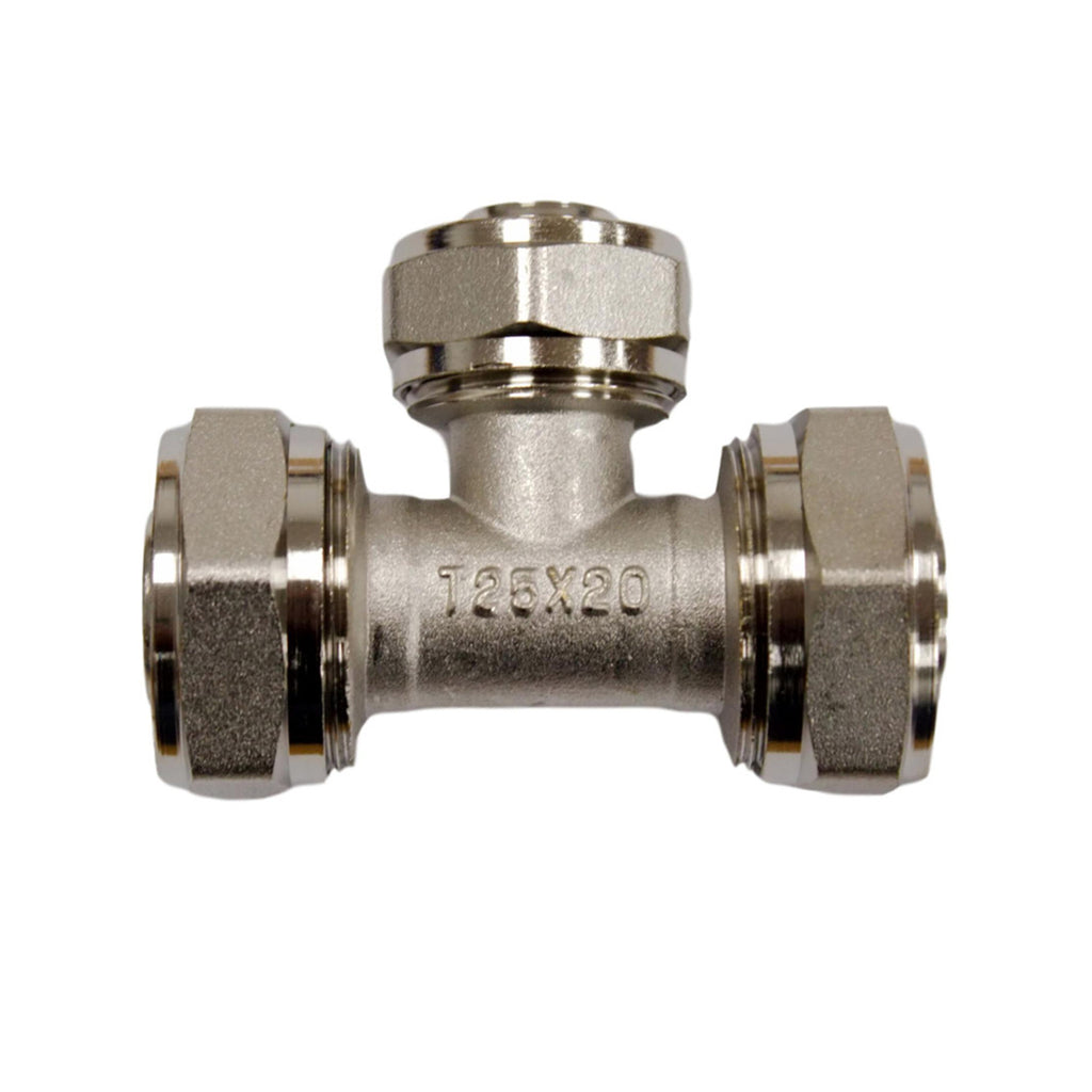 25mm x 20mm x 25mm MLCP Compression Tee with Reducer
