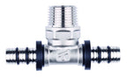 20x20x1/2" Brass Press Tee with 1/2" Male Adaptor