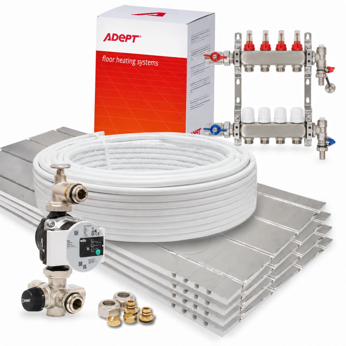 Adept AD-EPS400 Slim Water Underfloor Heating Kits