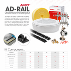 Adept AD-RAIL In Screed Grip Rail Water Underfloor Heating Kits