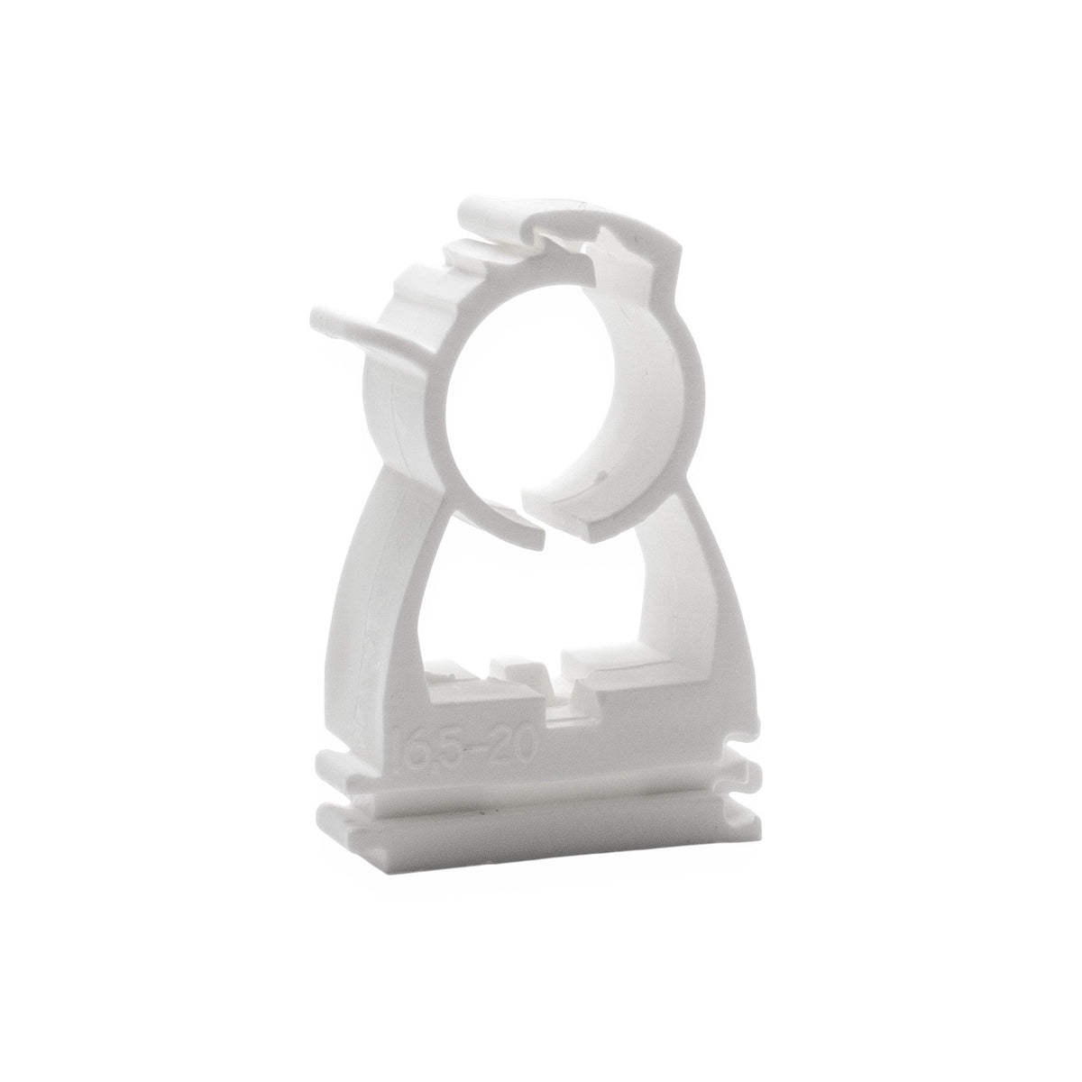 White Hinged Pipe clip for 32mm to 35mm Pipe (50)