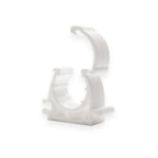 White Hinged Pipe clip for 20mm Pipe (50)