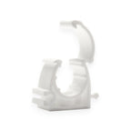 White Hinged Pipe clip for 20mm Pipe (50)