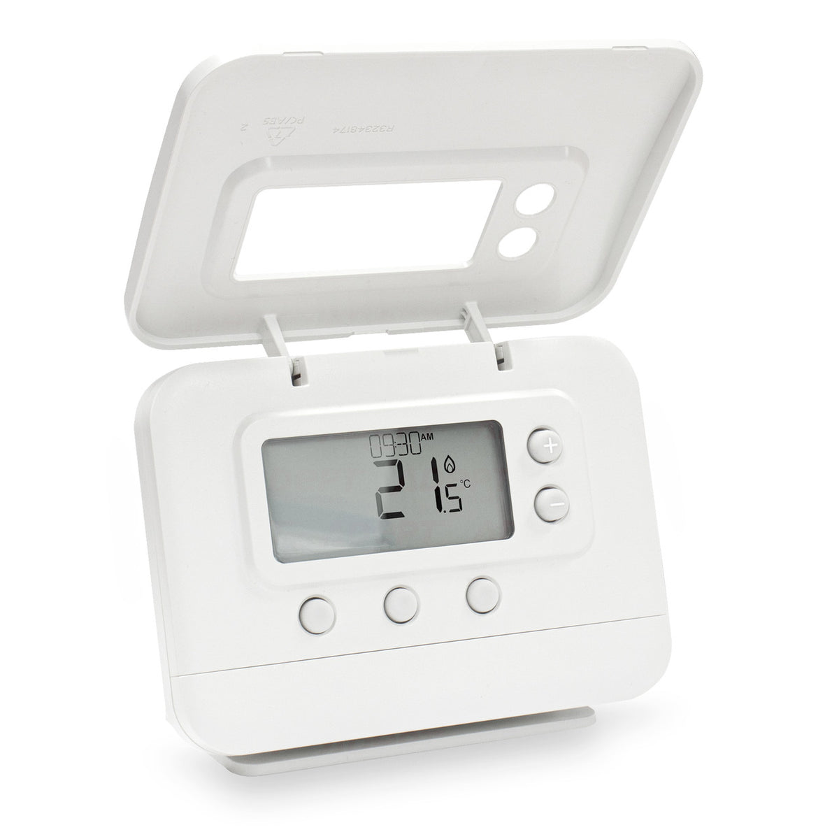 Adept T2 Wired Programmable Central Heating Thermostat ( CM907 Replacement) Lid open