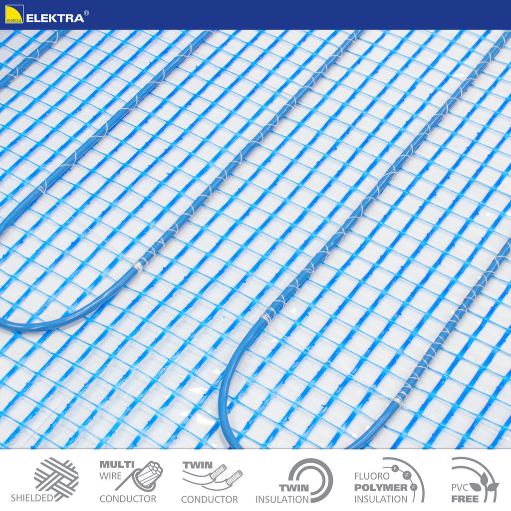 Electric underfloor heating mat kit - 160W - Elektra