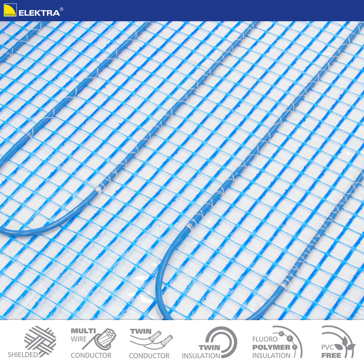 Elektra MD 100W/m² Electric Underfloor Heating Mat