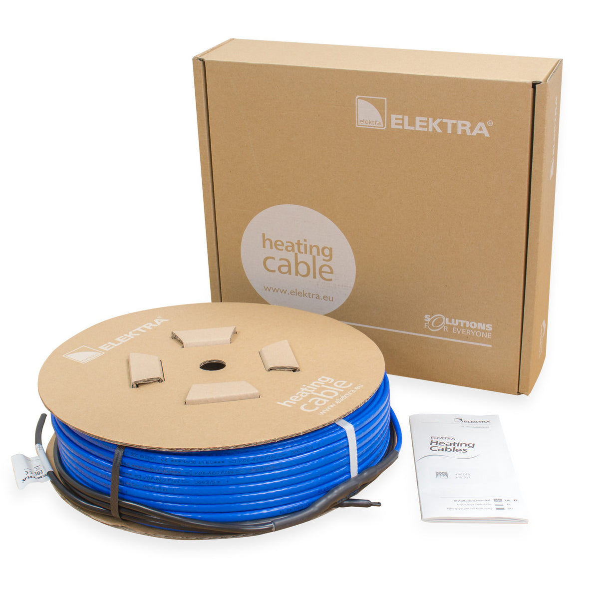 ELEKTRA VCD 17 heating cable reel and packaging