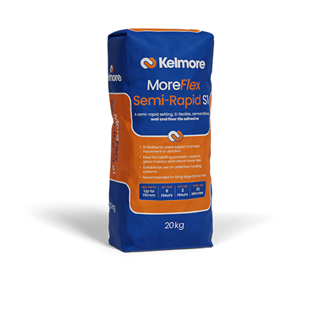 Kelmore MoreFlex Semi Rapid S1 - 20kg - Grey