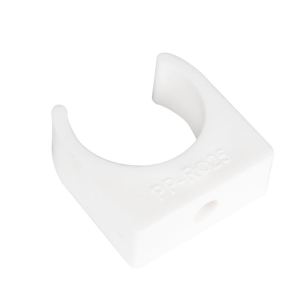 TekTools White Plastic Open Pipe Clips