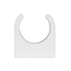 TekTools White Plastic Open Pipe Clips