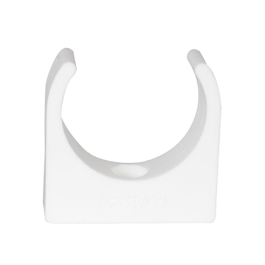 TekTools White Plastic Open Pipe Clips