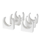 TekTools White Plastic Open Pipe Clips