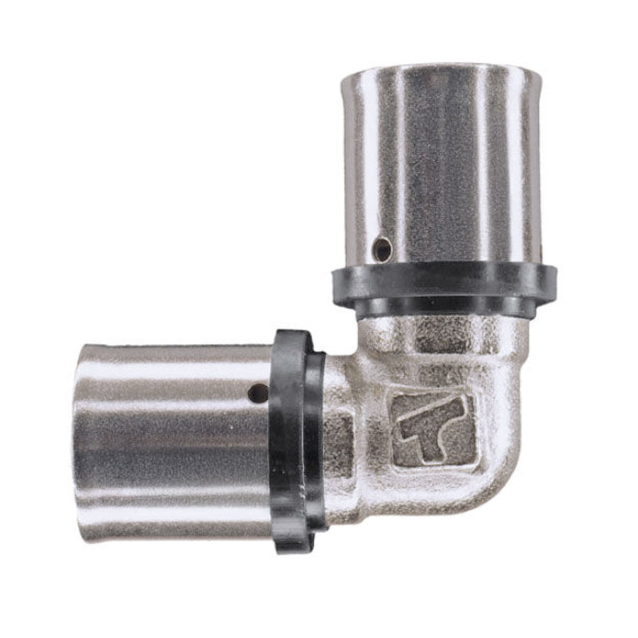 16mm MLCP Brass Press Elbow