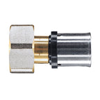 25mm x 1" MLCP Brass Press Female Adaptor with Swivel Nut