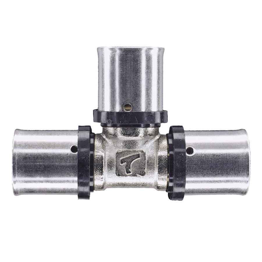 32mm MLCP Brass Press Equal Tee Fitting
