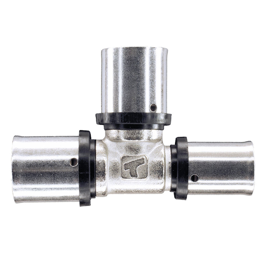 20 x 20 x 16mm MLCP Brass Press Tee Reducer