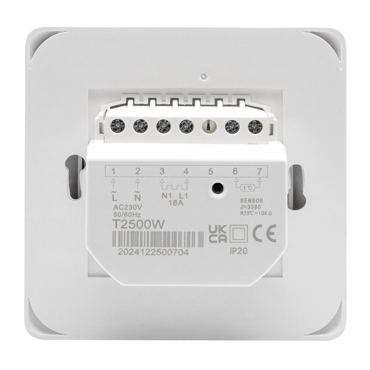Adept T2500W Manual Control Thermostat for Electric and Water Underfloor Heating
