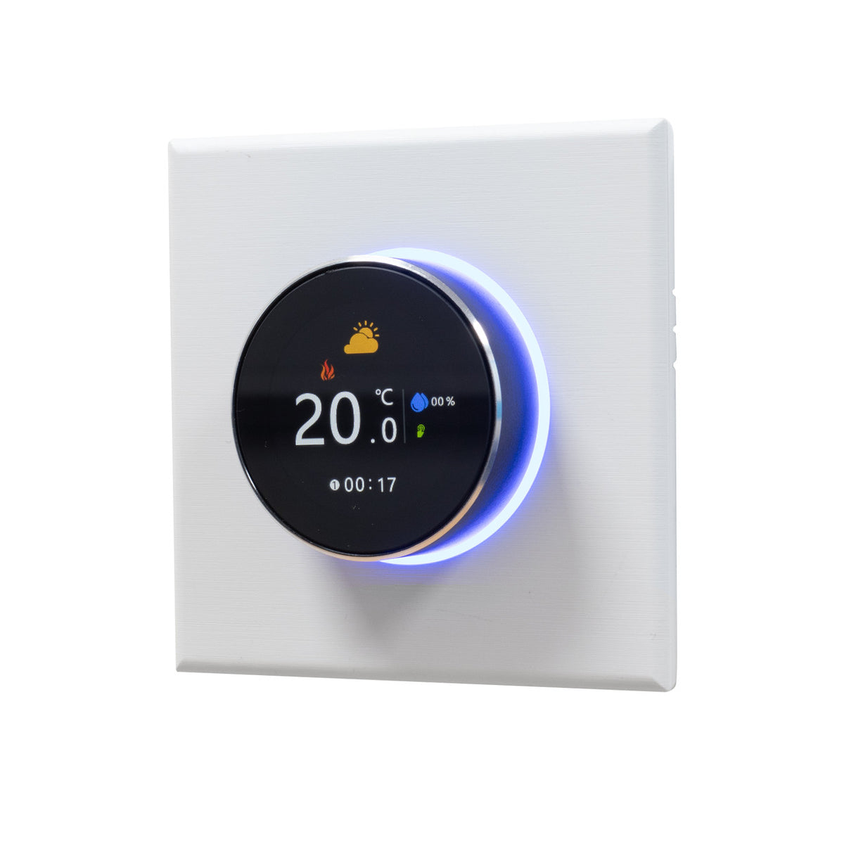 Adept Smart Dial WiFi Thermostat - White - Home Screen Display
