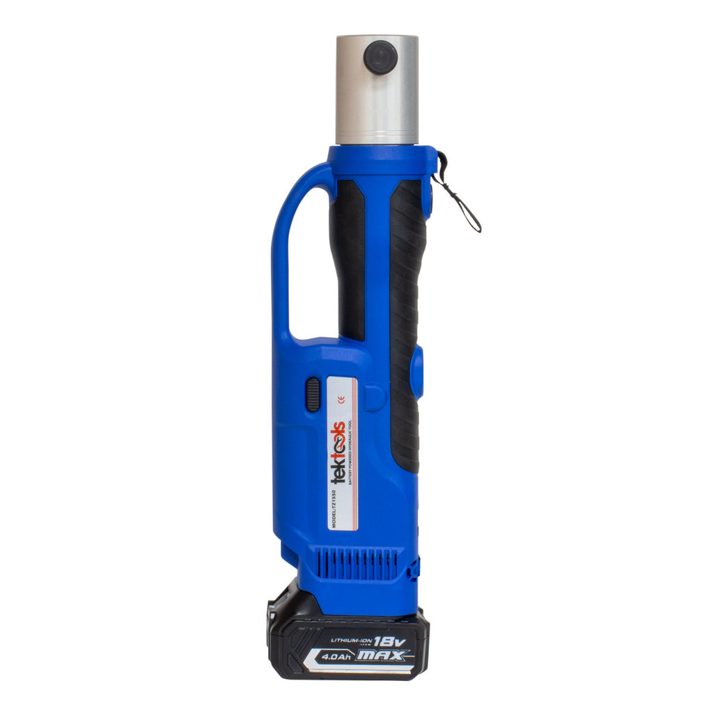 TekTools TZ1550 Cordless Press Tool -(With Charger & 2 Batteries) Front View Of Tool With No Jaw Attached