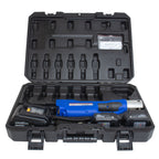 TekTools TZ1550 Cordless Press Tool -(With Charger & 2 Batteries) Open Case View Of Kit
