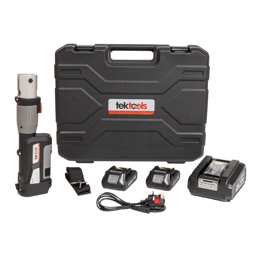 TekTools TZ1930 Cordless Press Tool - (With Charger & 2 Batteries) - Full Kit