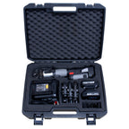 TekTools TZ1930 Cordless Press Tool - (With Charger & 2 Batteries) - Open Case View Of Kit