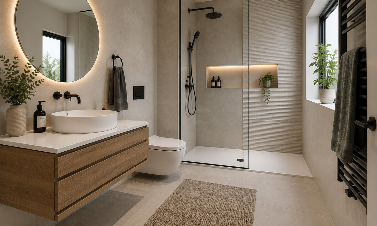 Bathroom floor area being planned for electric underfloor heating
