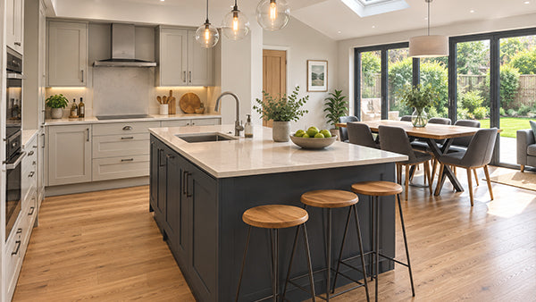 Modern home extension and kitchen