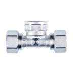 20mm x 1/2"F x 20mm MLCP Compression Tee with 1/2" Female Thread