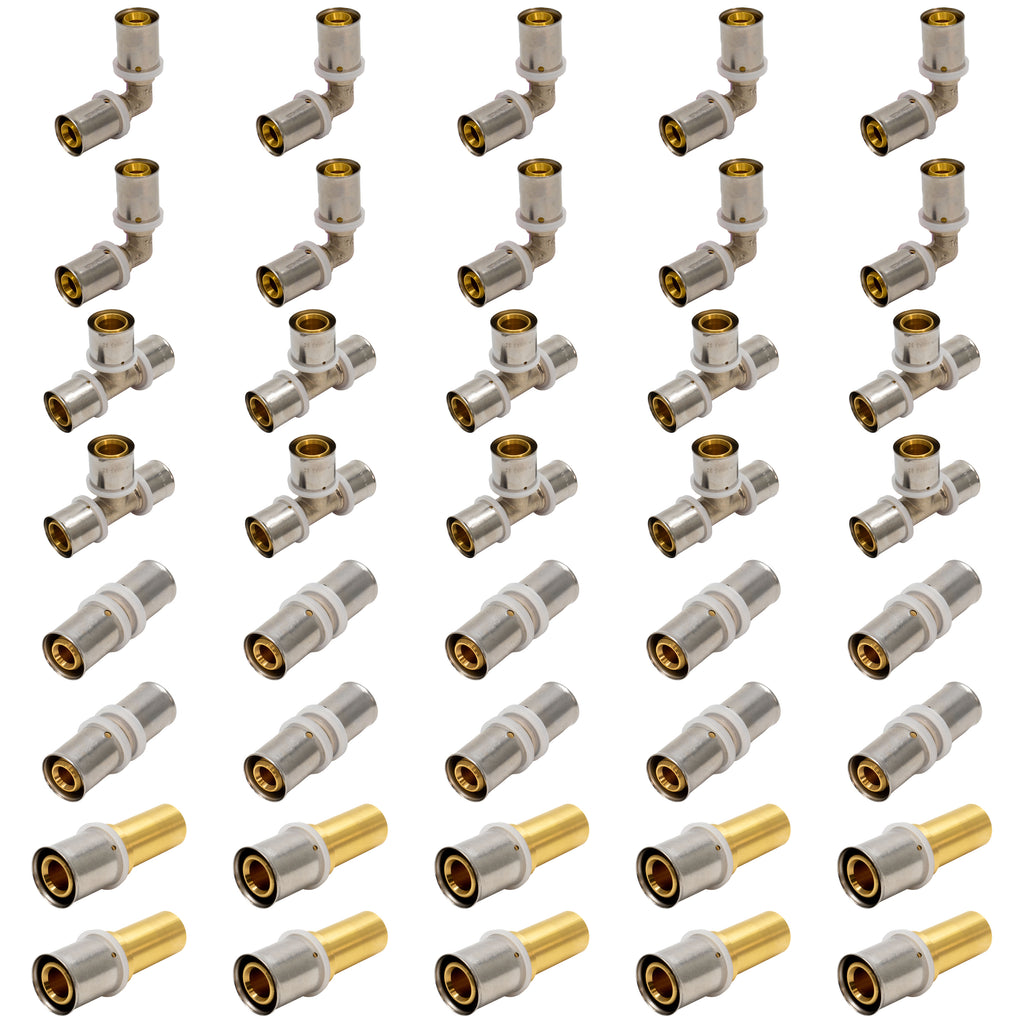 Adept 20mm MLCP Press Fittings Kit - 40 Pack