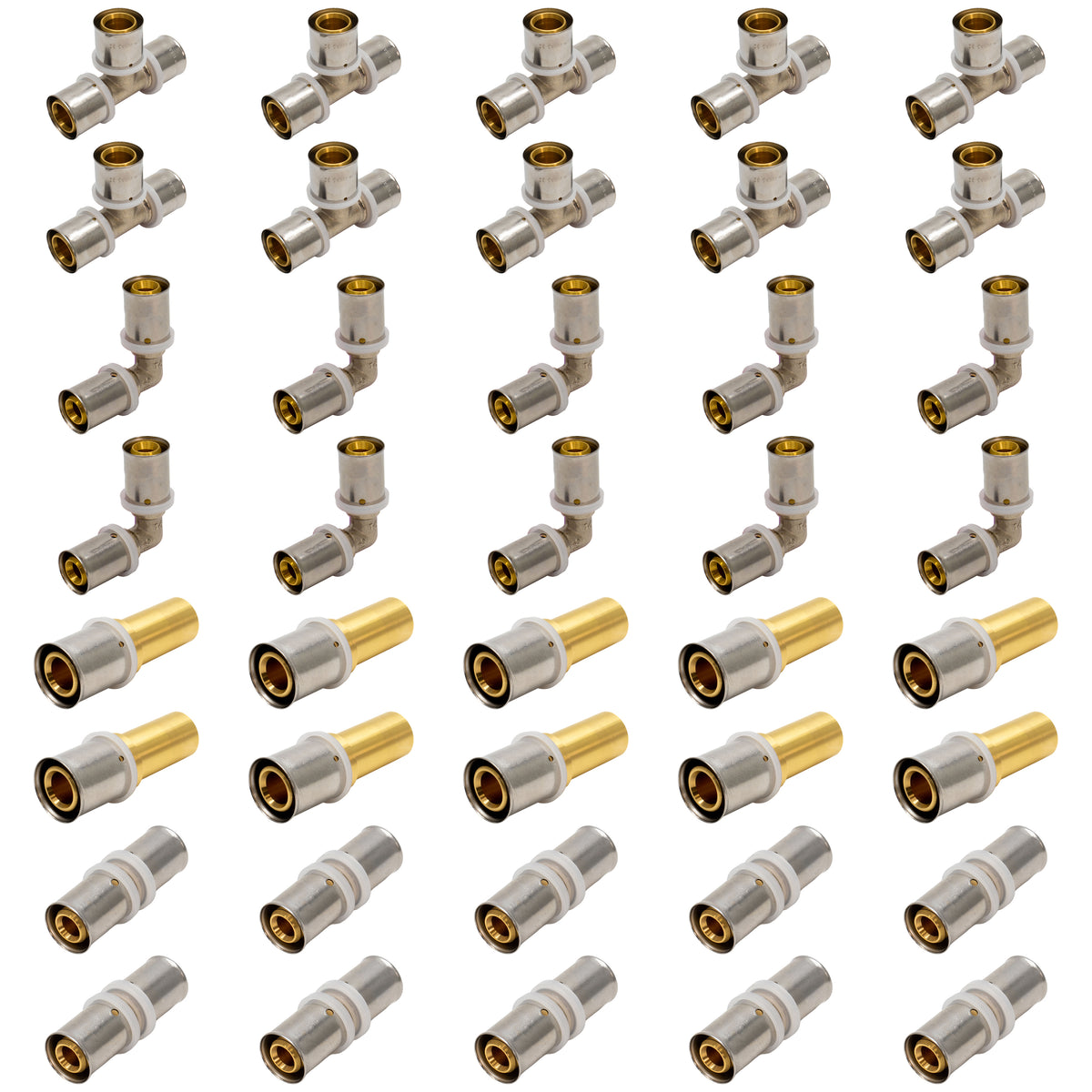 Adept 16mm MLCP Press Fittings Kit - 40 Pack