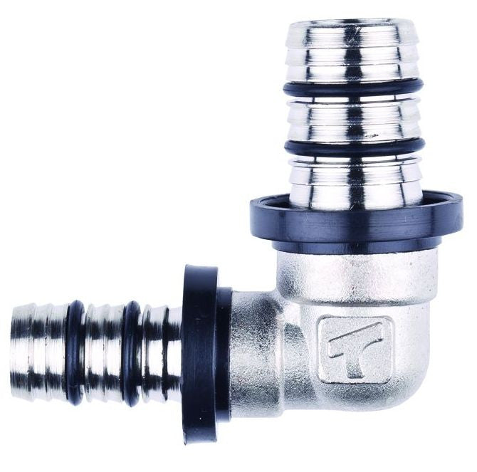 20mm x 32mm MLCP Brass Press Elbow Reducer